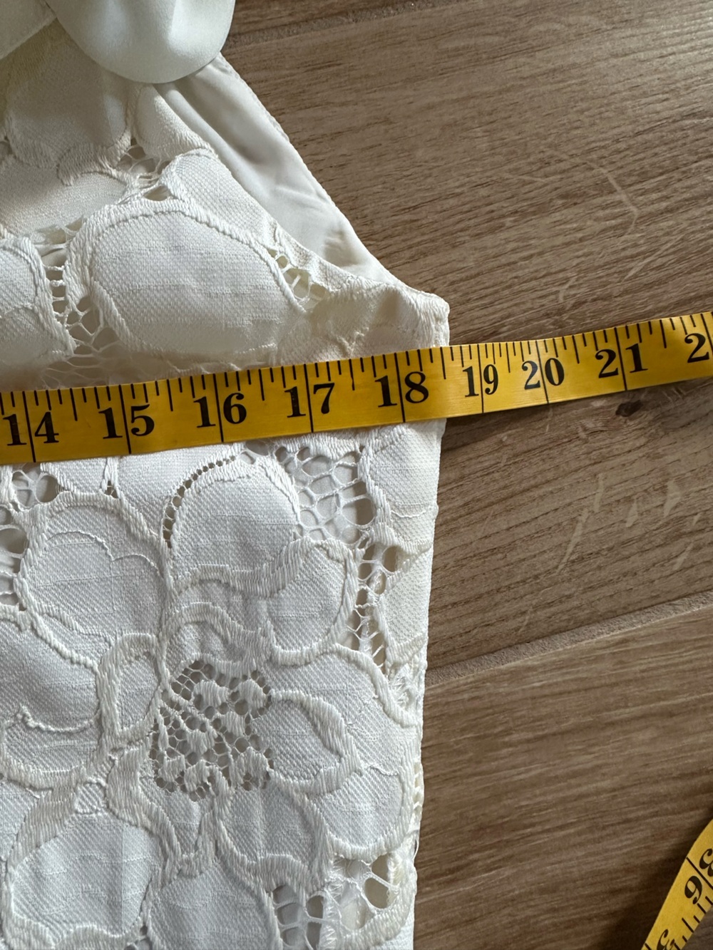 Drew Brent Ivovy Lace  sleeveless ivory floral lace blouse Size Small - Picture 6 of 7